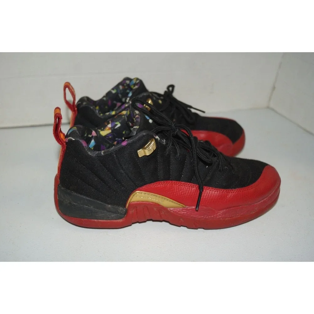 Air Jordan Retro 12‎ DH9695-001 Black Varsity Red Size 6.5Y